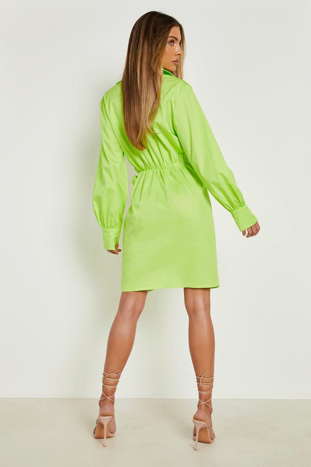 lime green tunic dress