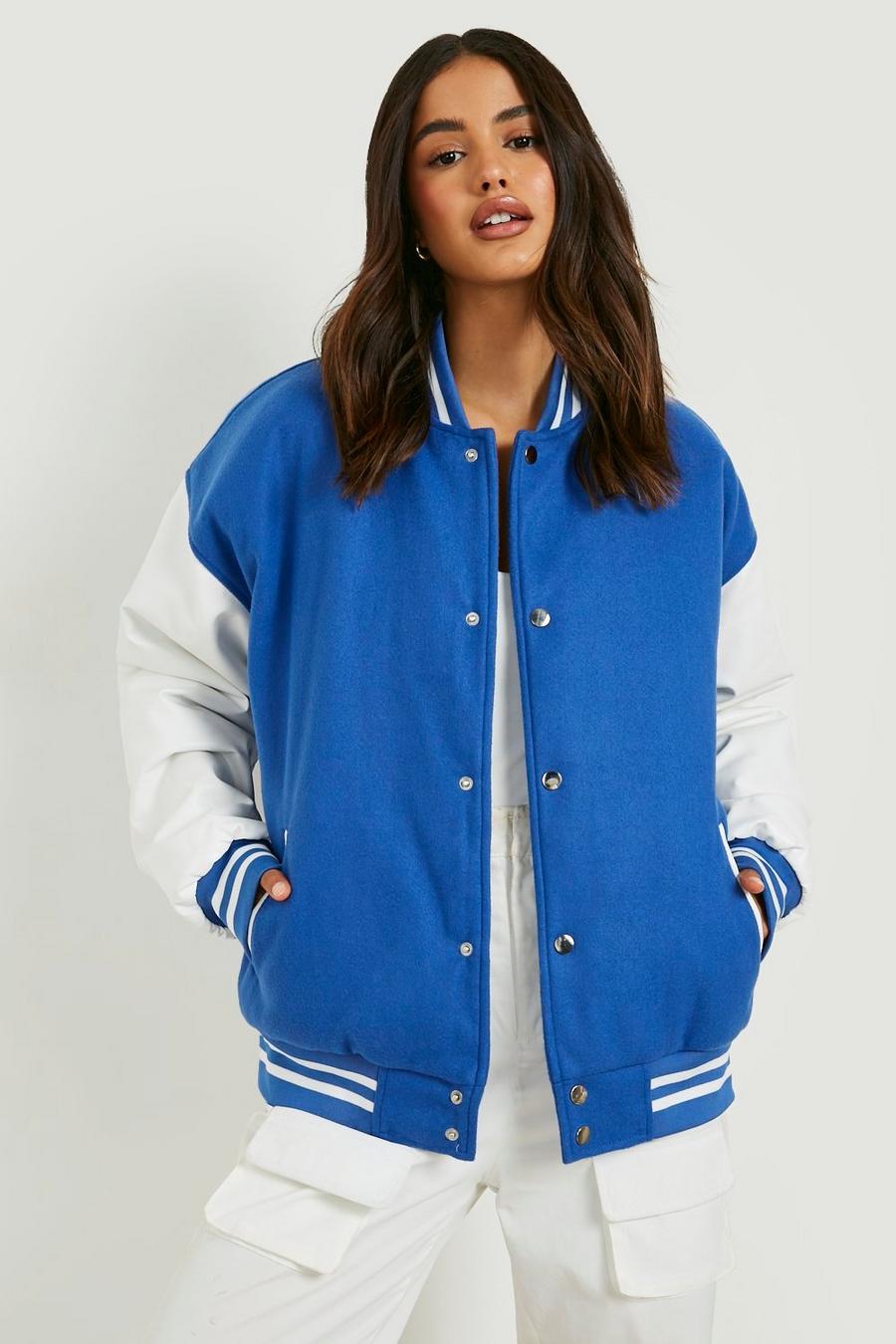 Blue Appliquéd Baseball Jacket - Size: 10 (9-10Y) - H&M