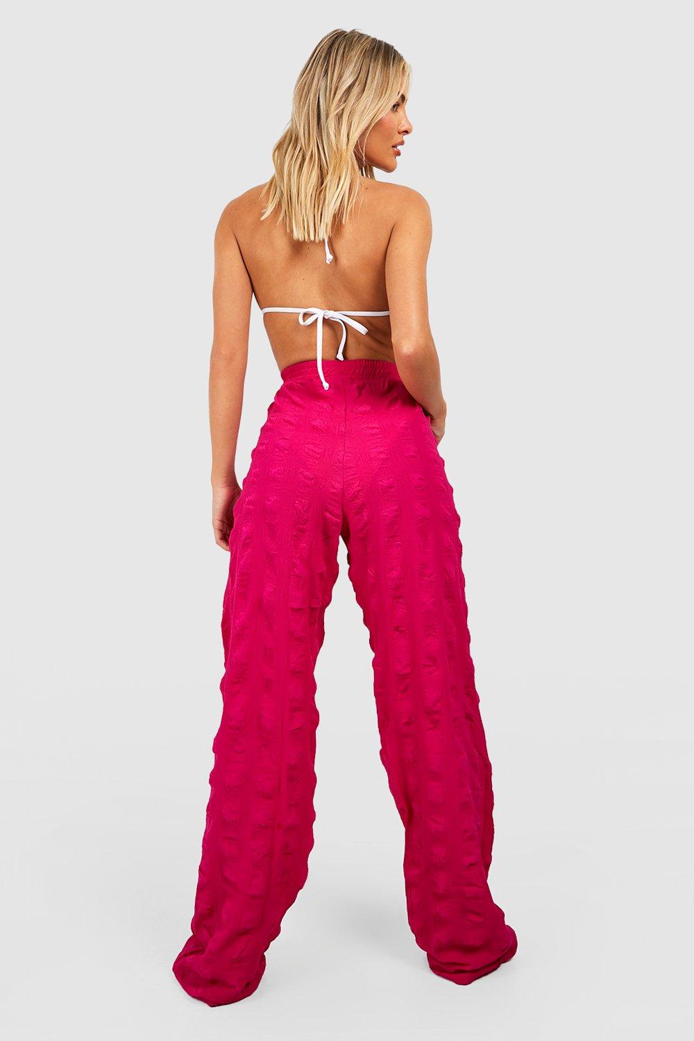 Boohoo on sale beach trousers