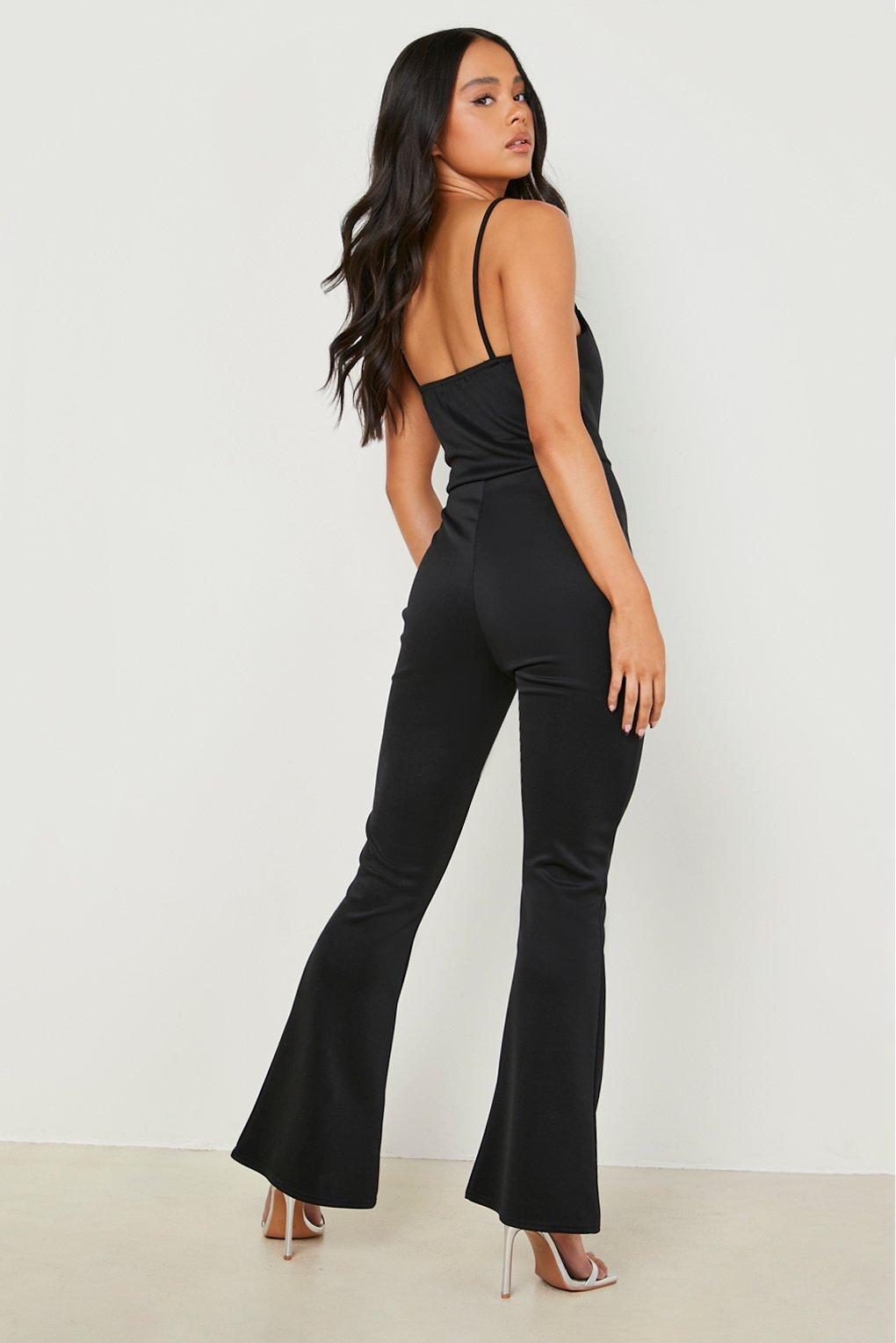 Petite straight store leg jumpsuit