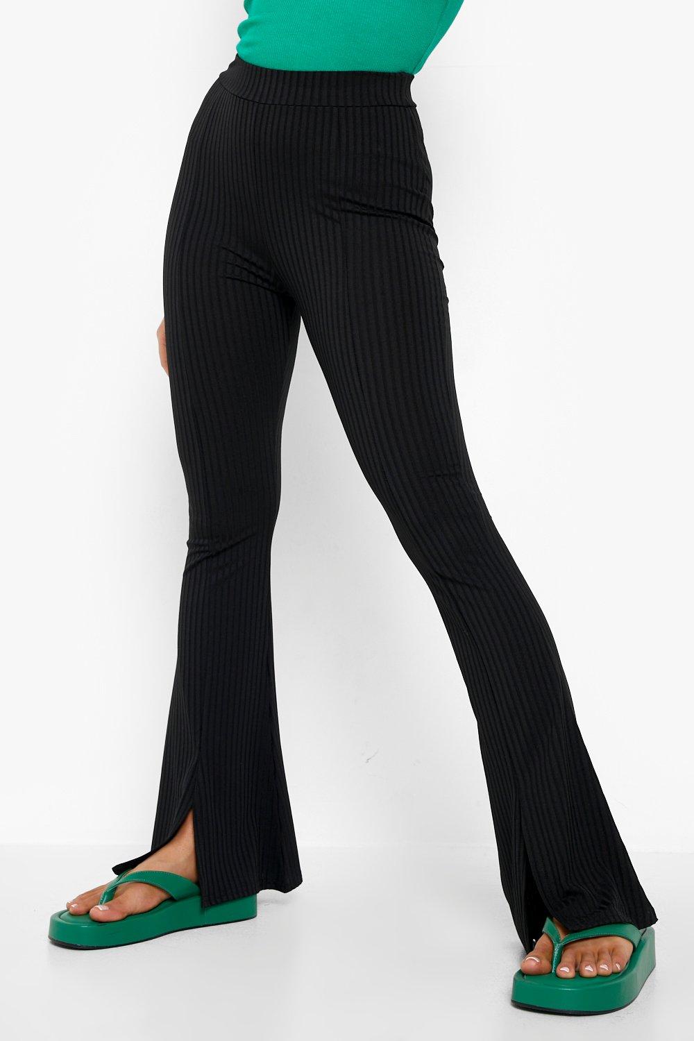Tall Faux Leather High Waisted Flared Pants
