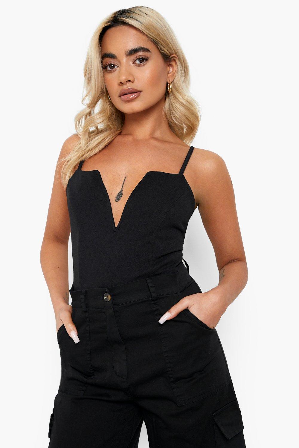 Petite V Bar Scuba Bodysuit