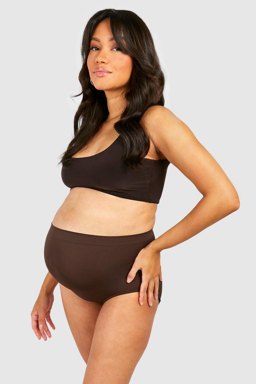 Cocoa Maternity Seamless Bump Support Brief image number 1