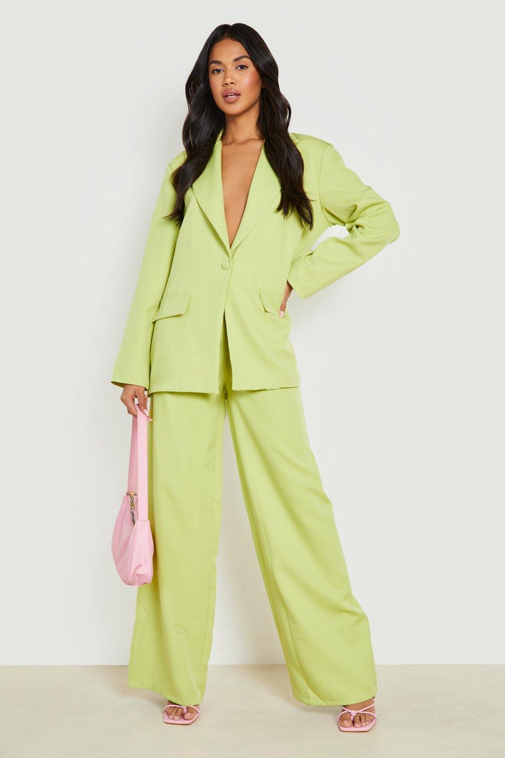 lime green ladies suit