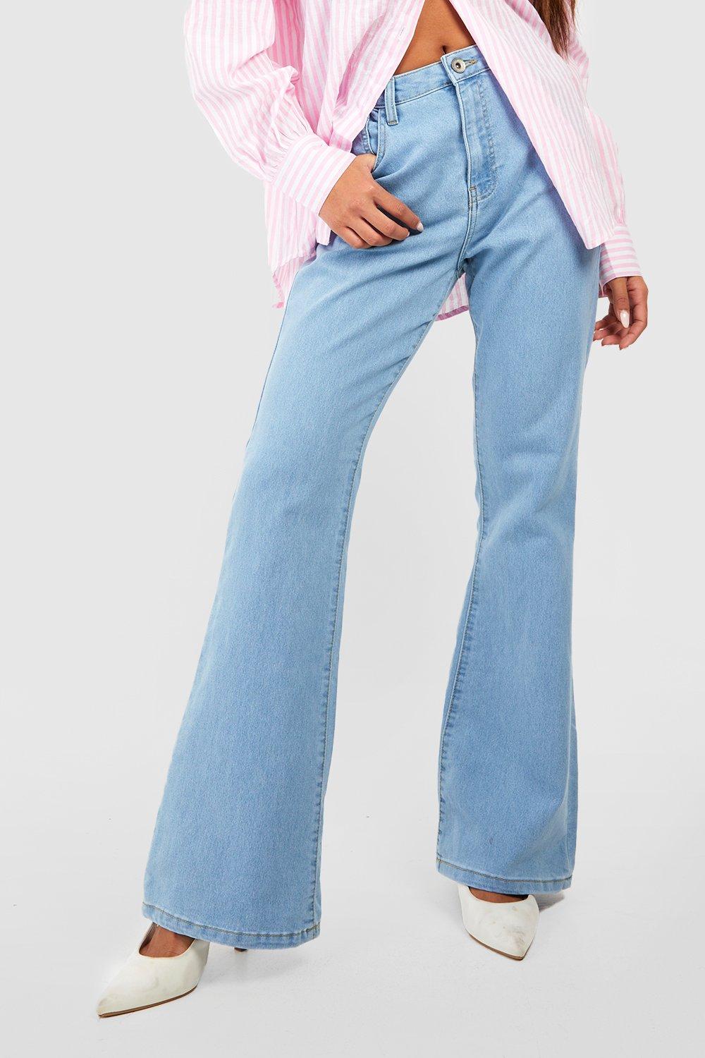 Petite Butt Shaper High Rise Skinny Flared Jeans