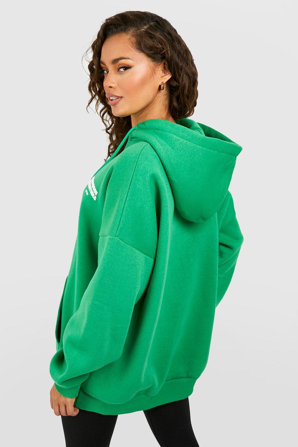 Women's Green Wardrobe Essentials Printed Hoodie