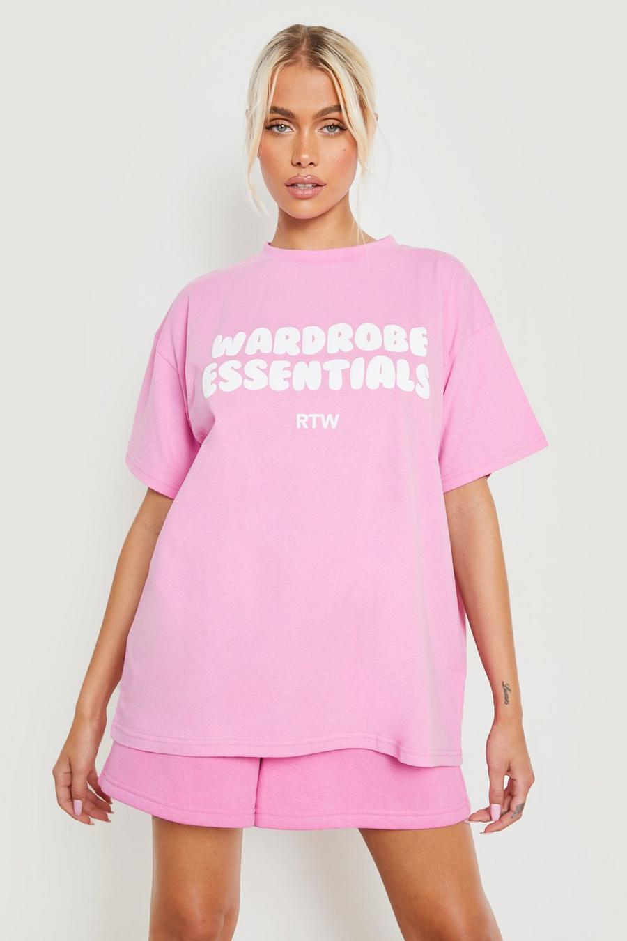 Pink Wardrobe Essentials Printed T-shirt  image number 1