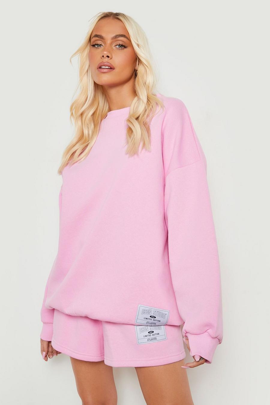 Pink Dsgn Studio Label Detail Oversized Sweater 