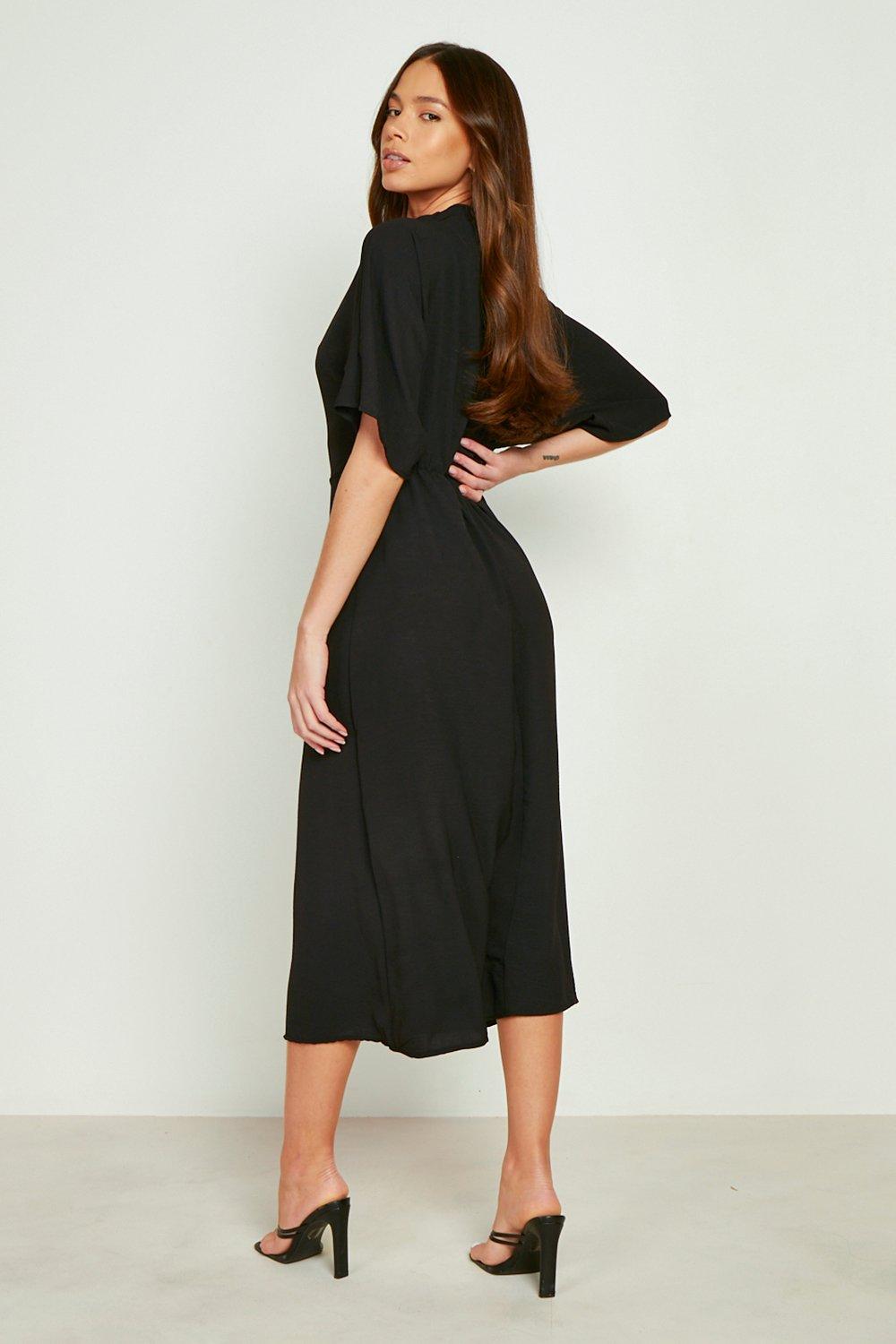 Boohoo knot outlet dress