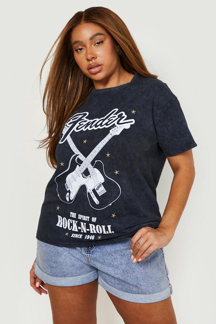 Women's Rock N Roll License T-shirt | Boohoo UK