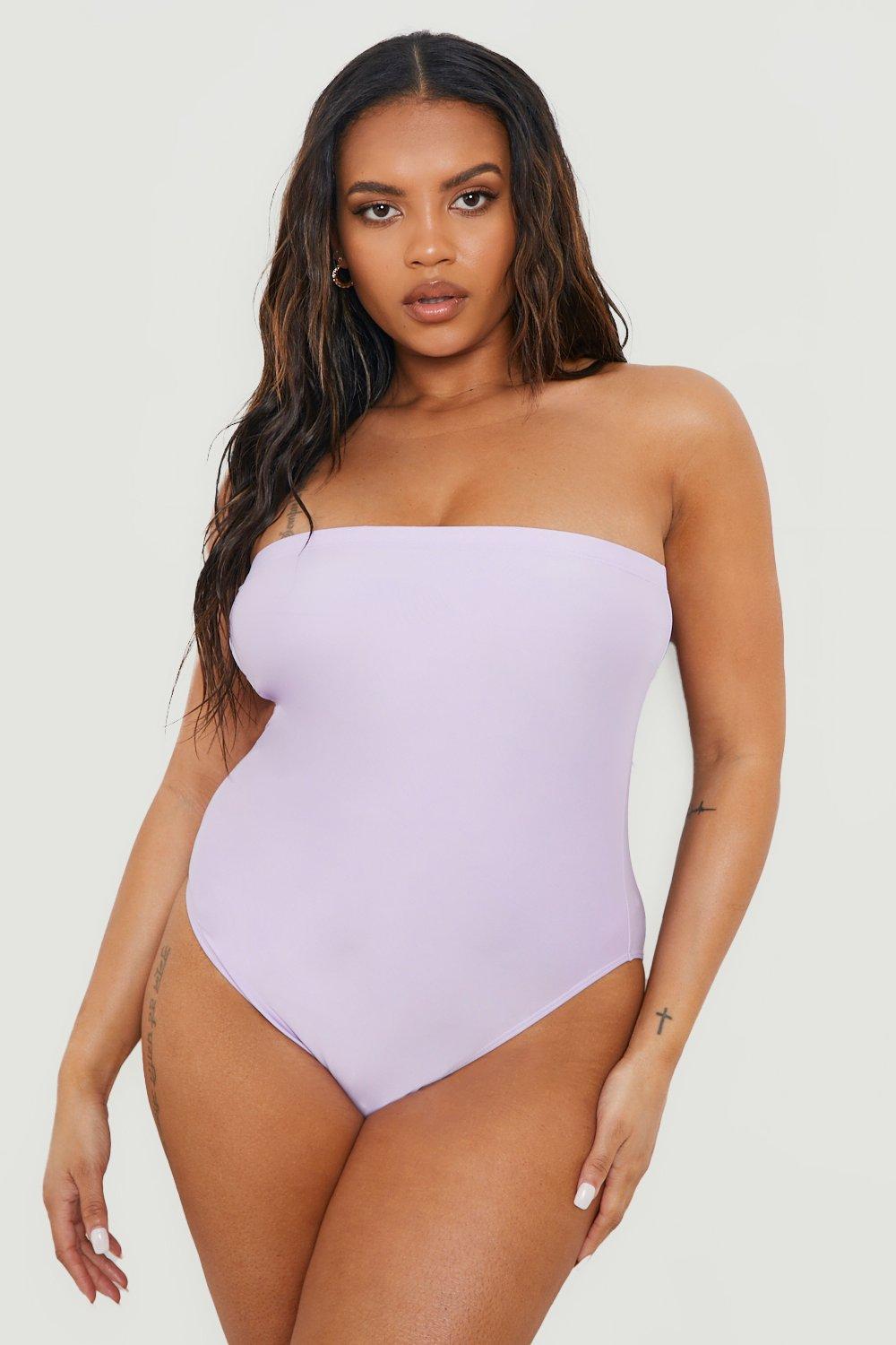 Plus Essentials Bandeau Swimsuit