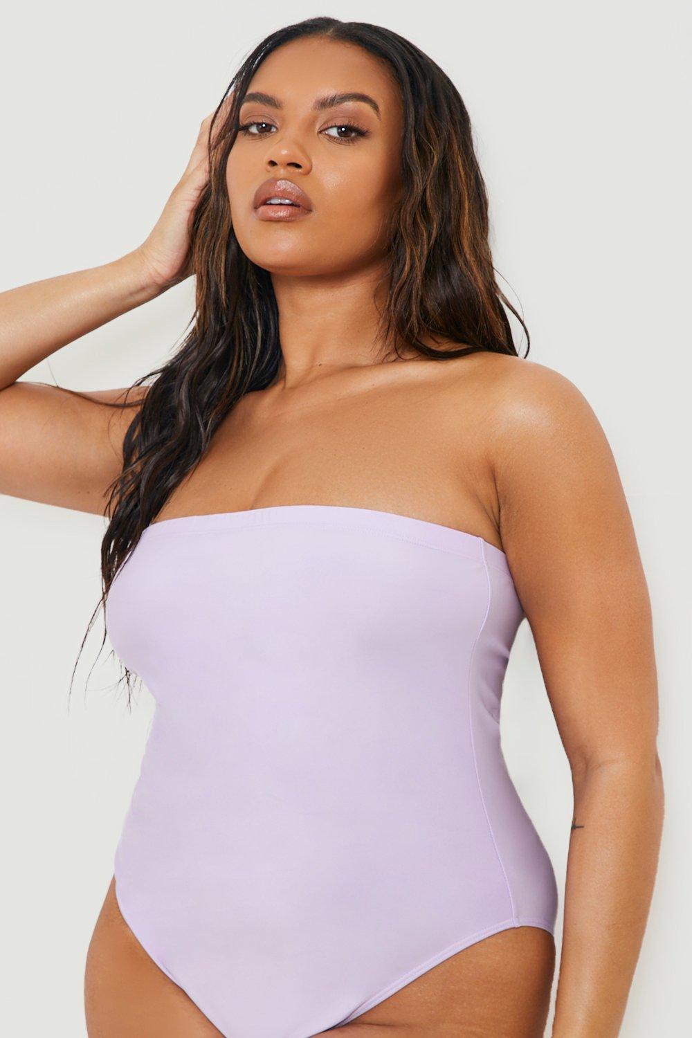 Plus Essentials Bandeau Swimsuit