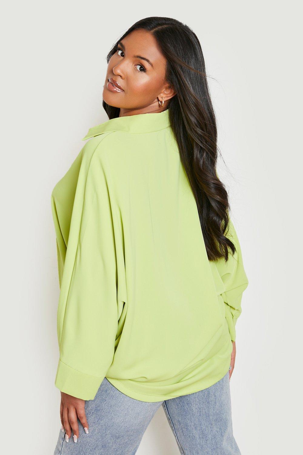 Boohoo plus size store blouses