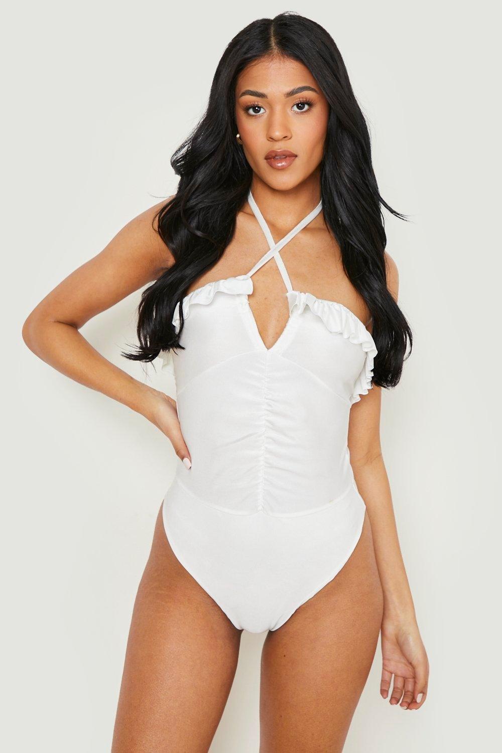 tall white swimsuit