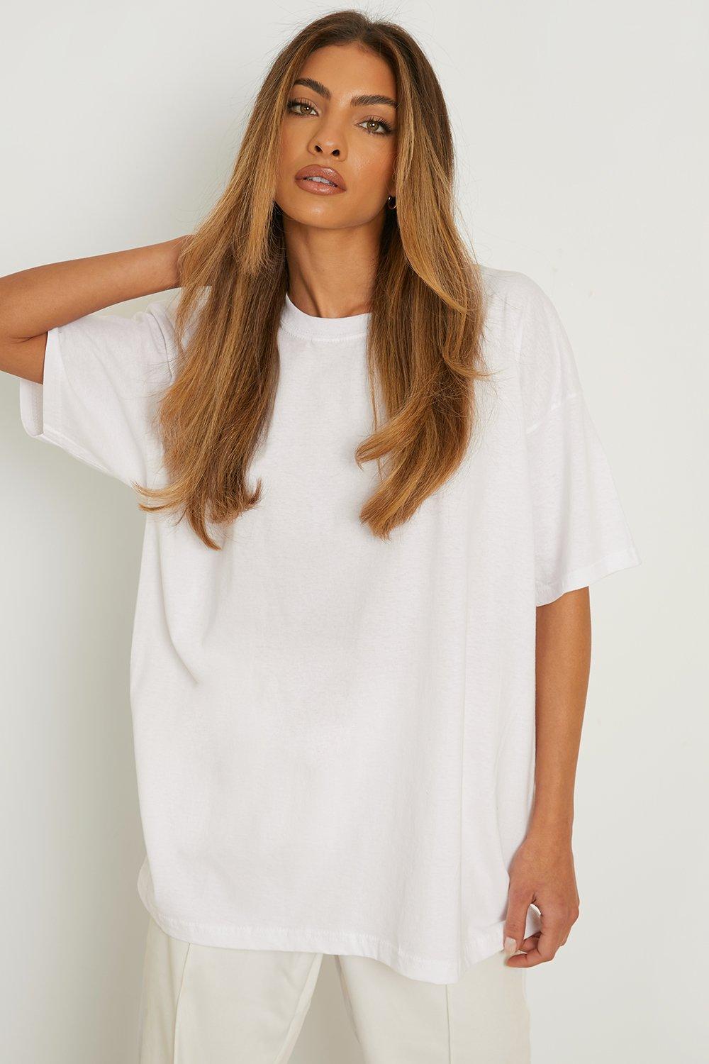 Oversized white 2024 tee womens