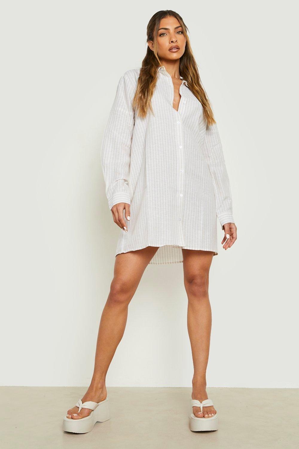 Boohoo robe chemise sales