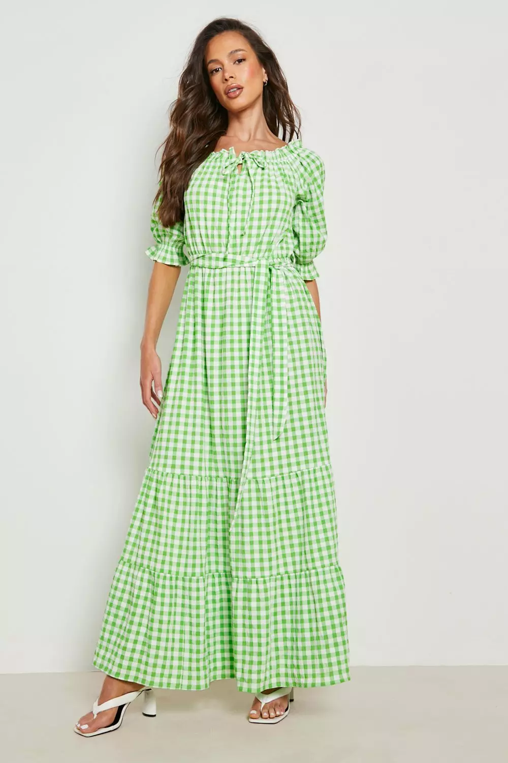 Bardot gingham dress best sale