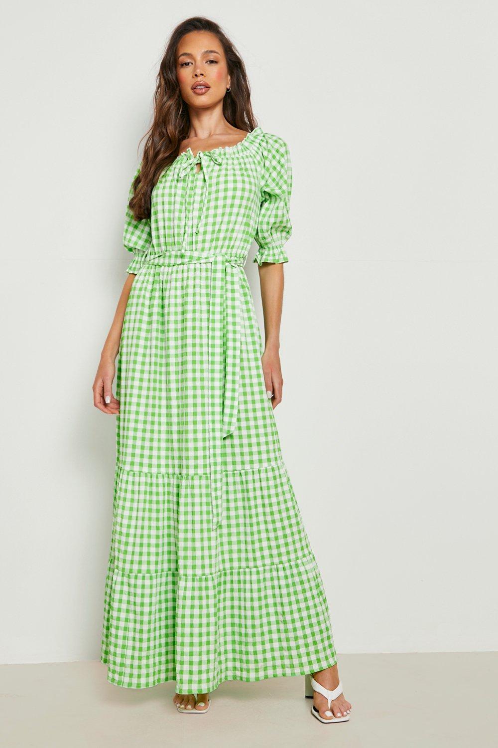 Gingham Maxi Dresses