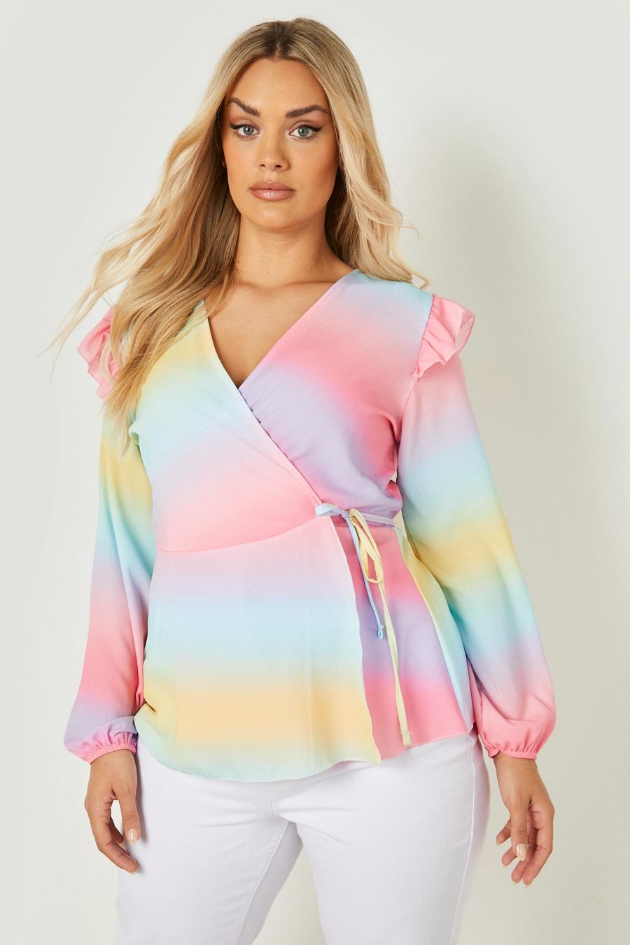 Ombre Ruffle Top Ombre Ruffle Top