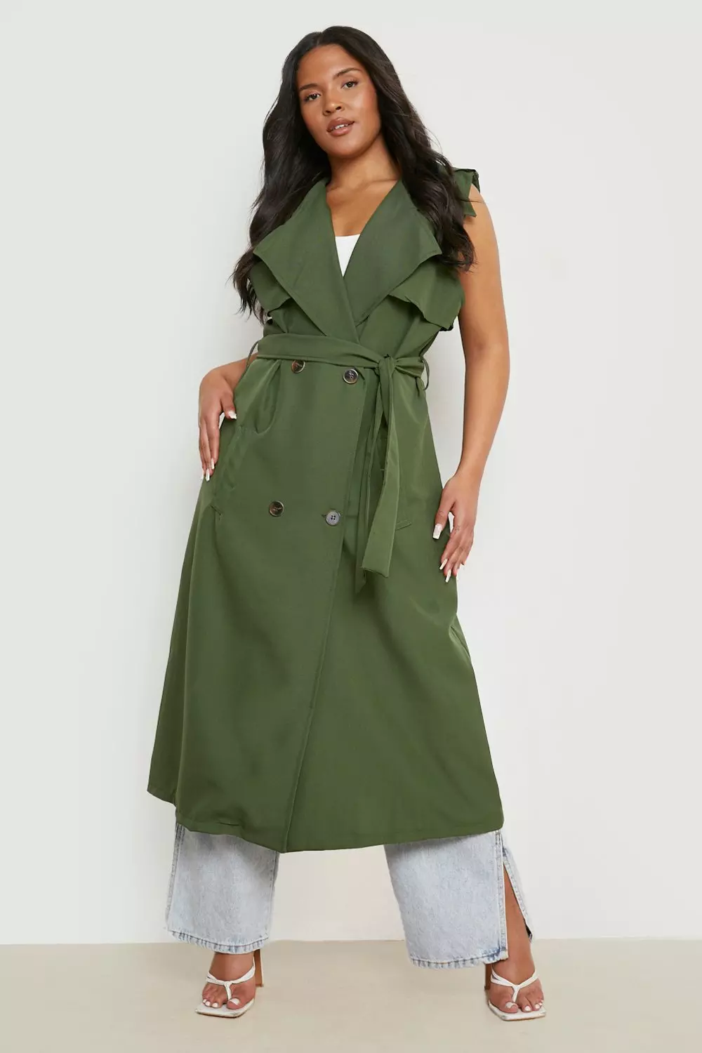 Plus size trench outlet dress