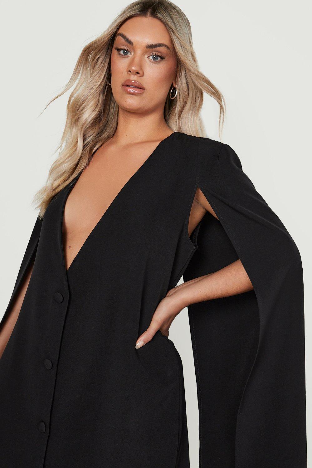 Boohoo hot sale cape blazer