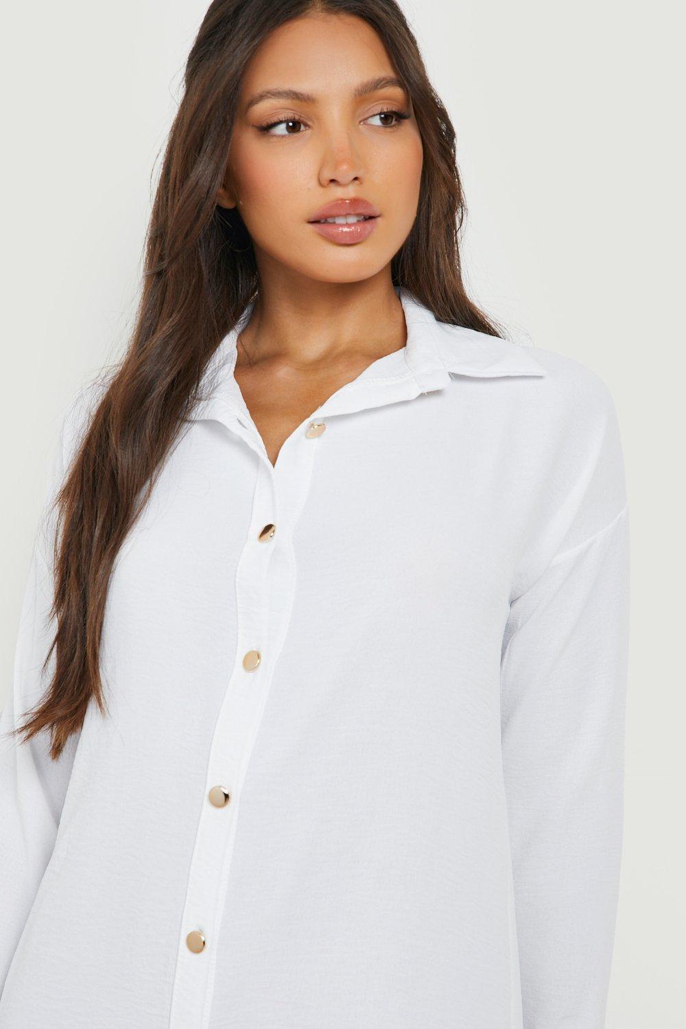 Tall Smock Shirt Dress boohoo