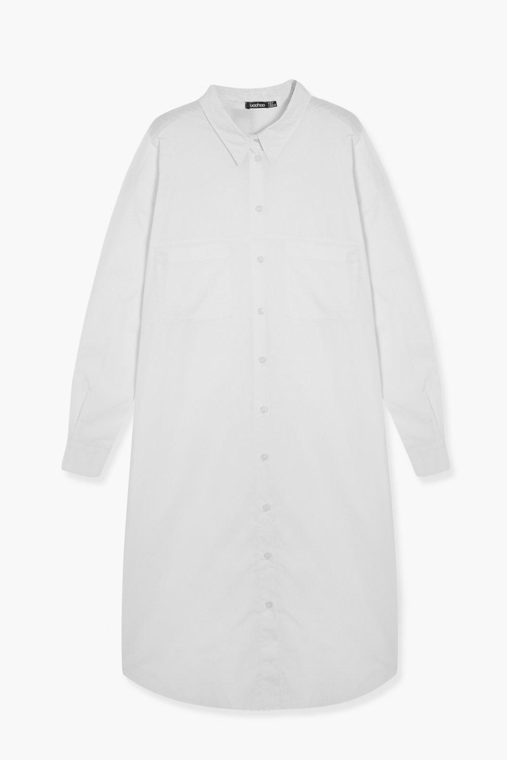 Cotton Poplin Maxi Shirt Dress