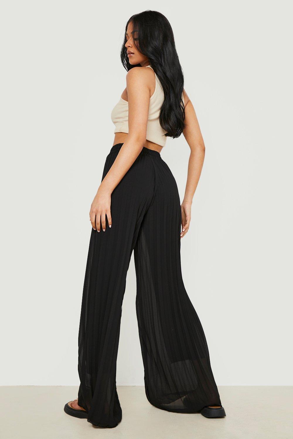 Boohoo tie hot sale waist trousers