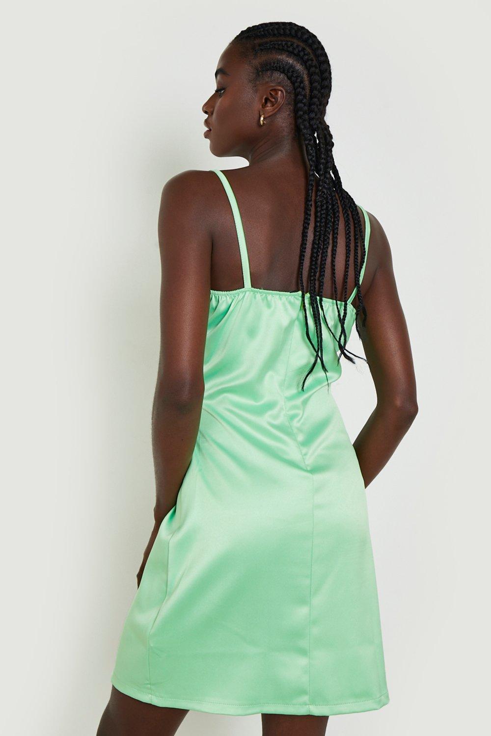 Green strappy hot sale dress