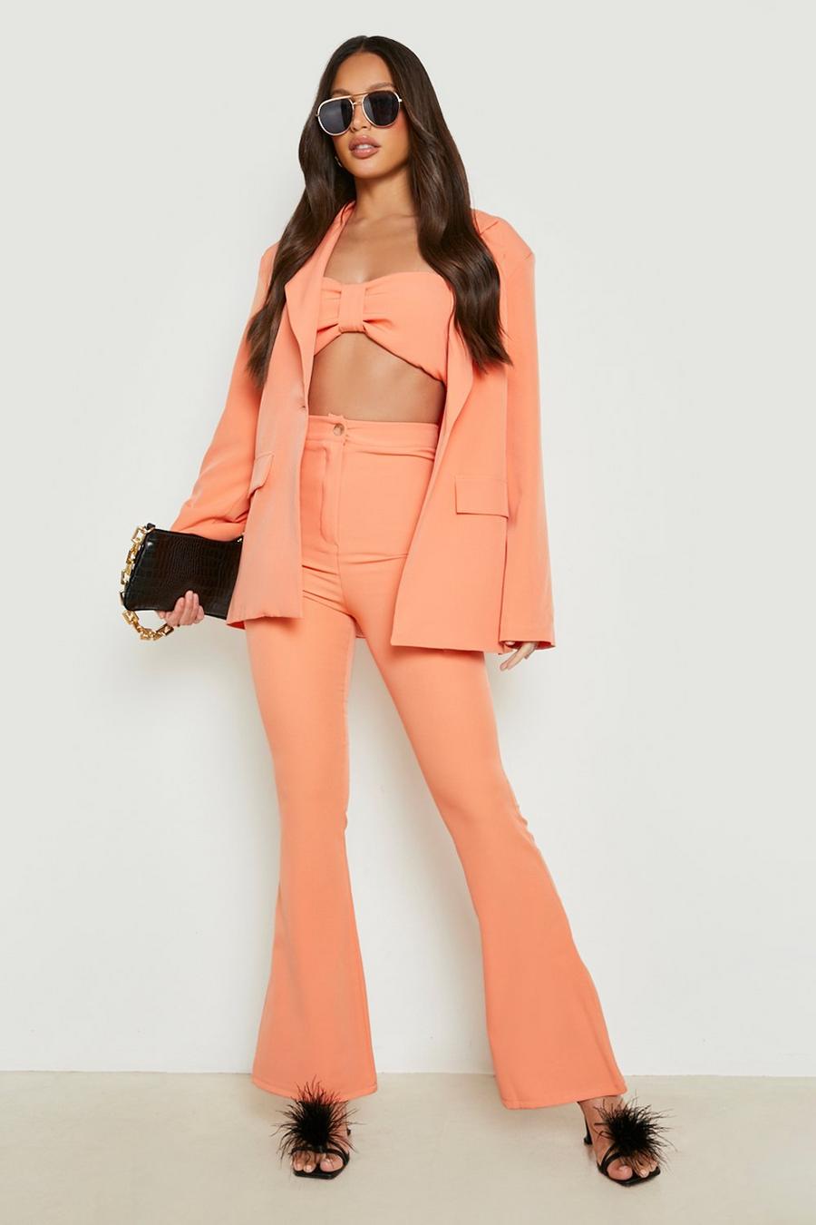 Peach Tall Flare Dress Pants image number 1
