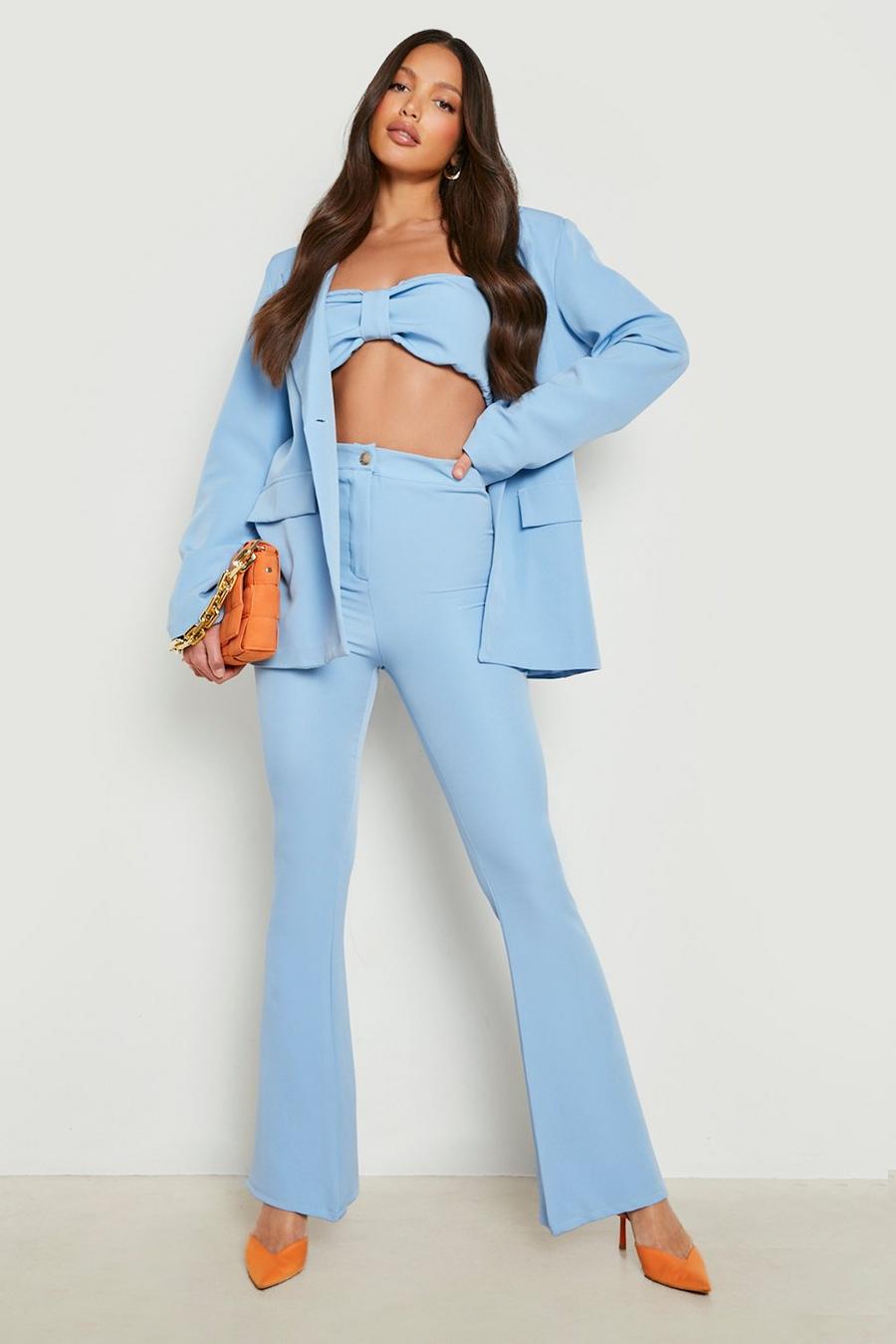 Sky blue Tall Flare Tailored Pants image number 1
