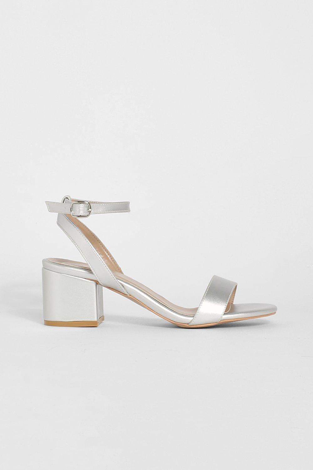 Metallic sales low heels