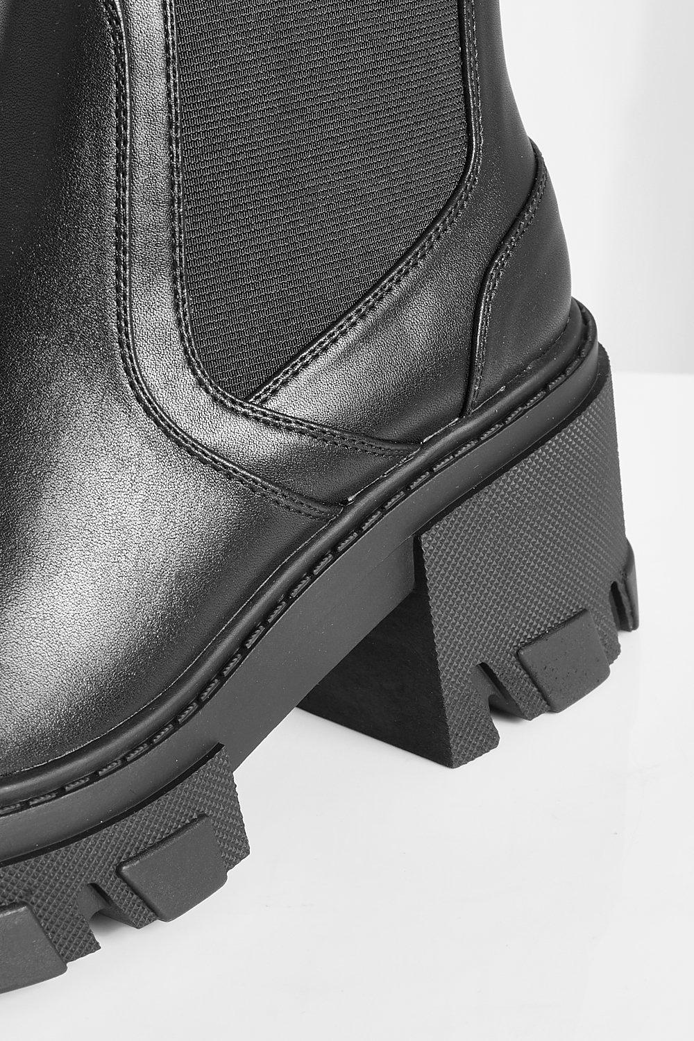 Chunky Heeled Chelsea Boots