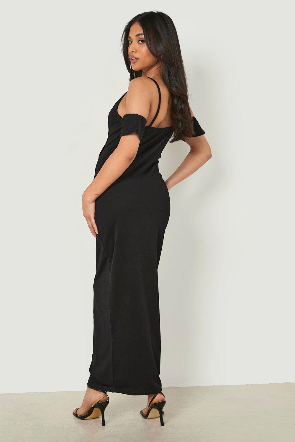 Crepe maxi clearance dress