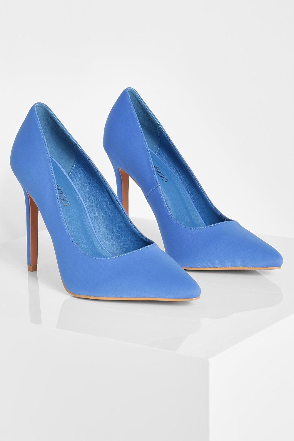 Wide fit shop stiletto court shoes