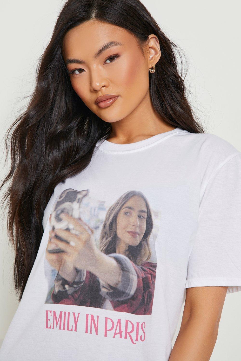 Emily In Paris T shirt Gingham Short boohoo NO