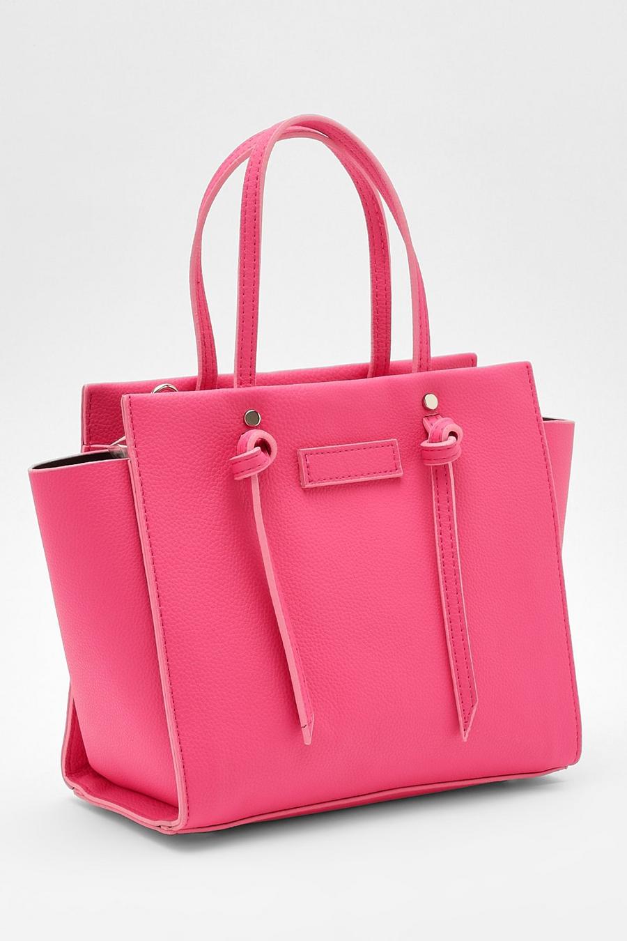Pink rosa Handväska med knutar
