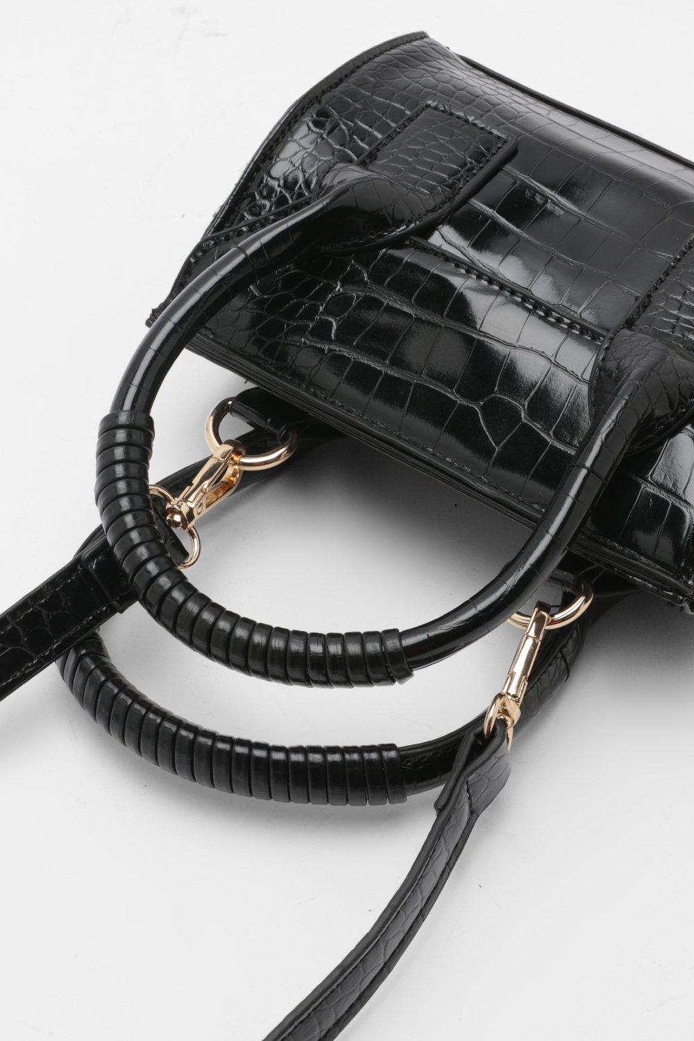 Mini Croc Cross Body Bag