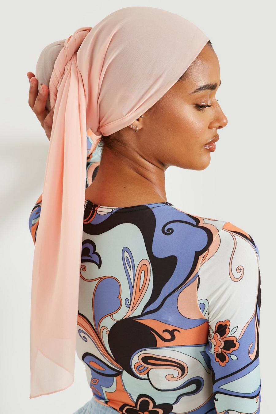 Peach Modest Headscarf image number 1