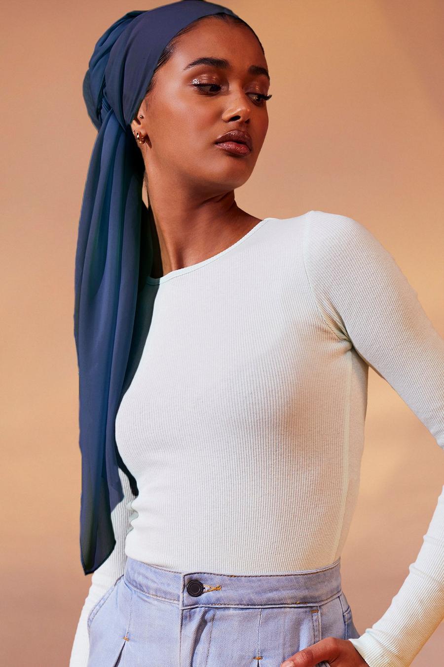Blue Modest Headscarf image number 1