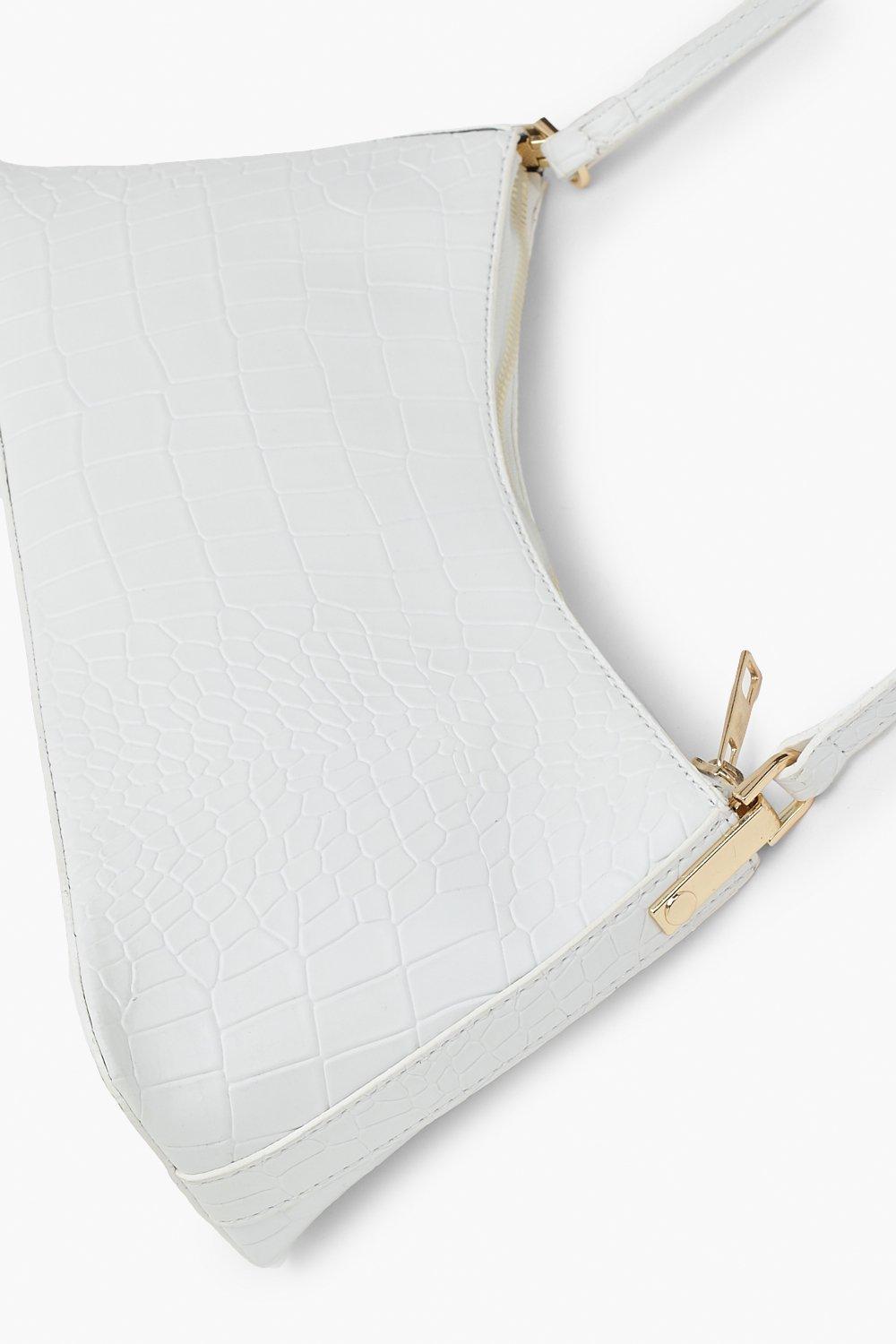 Croc Skinny Strap Shoulder Bag boohoo IE
