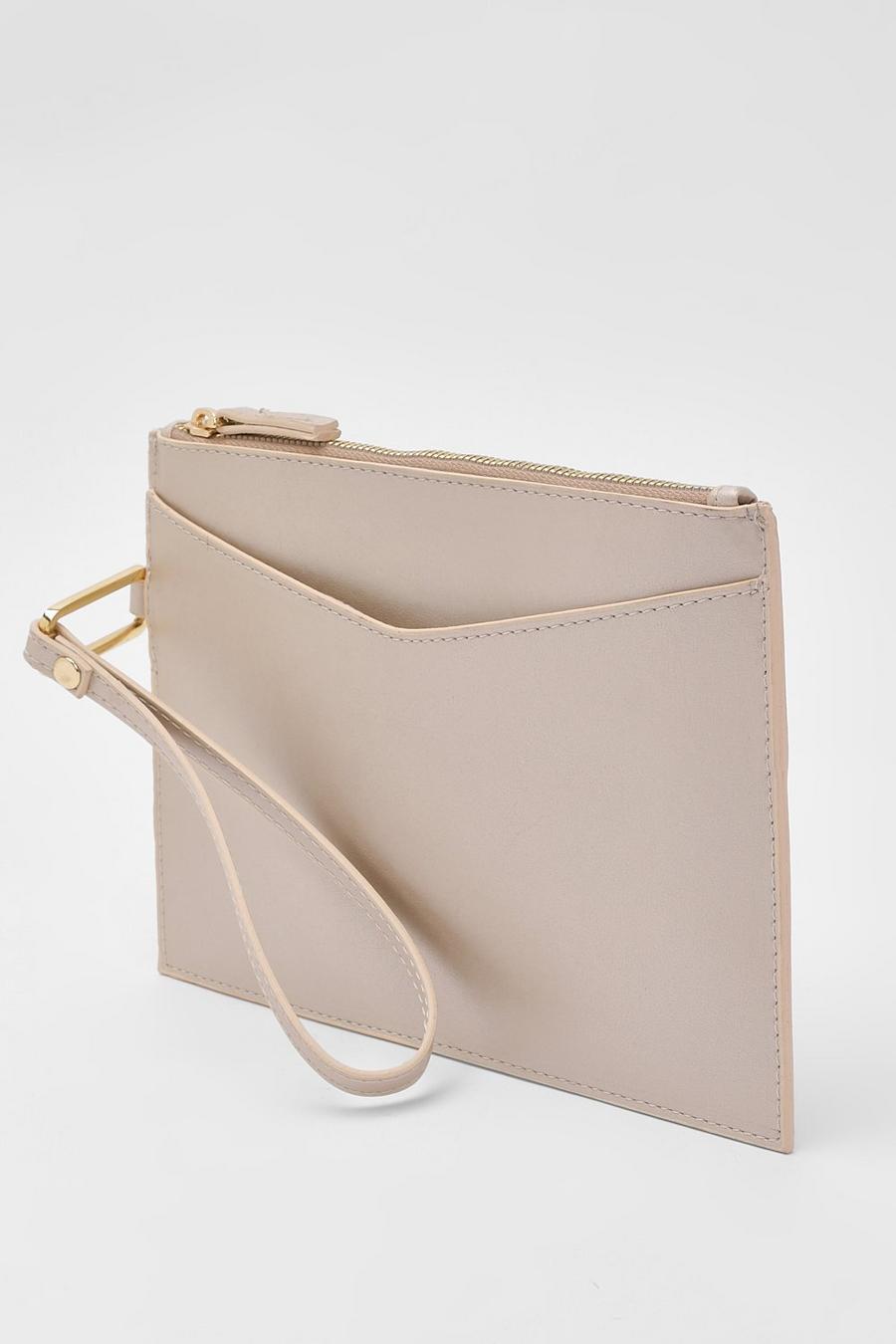 Gold Basic Pouch Clutch Bag image number 1