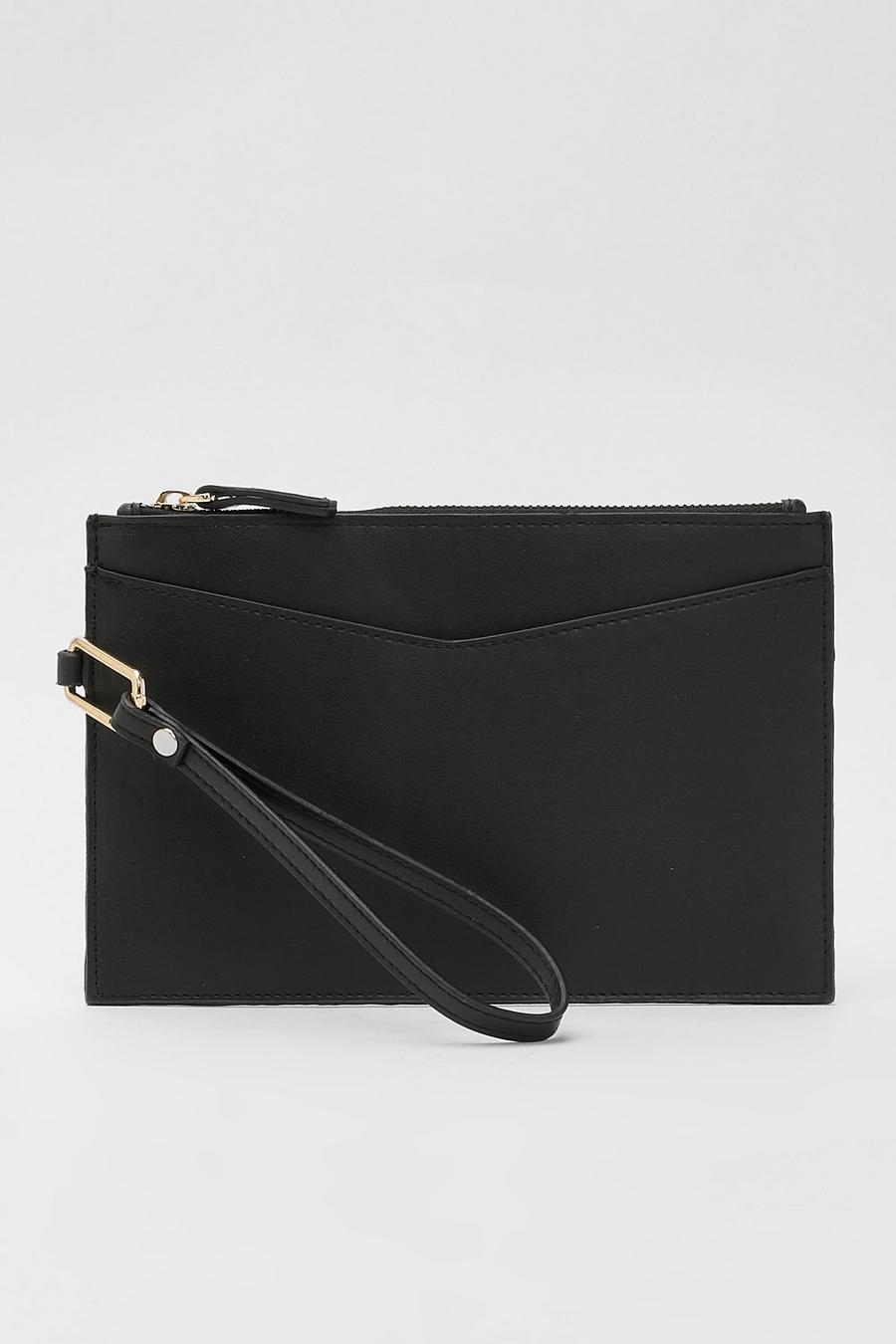 Black noir Basic Pouch Clutch Bag