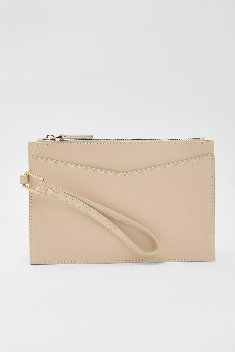 Nude Basic Pouch Clutch Bag