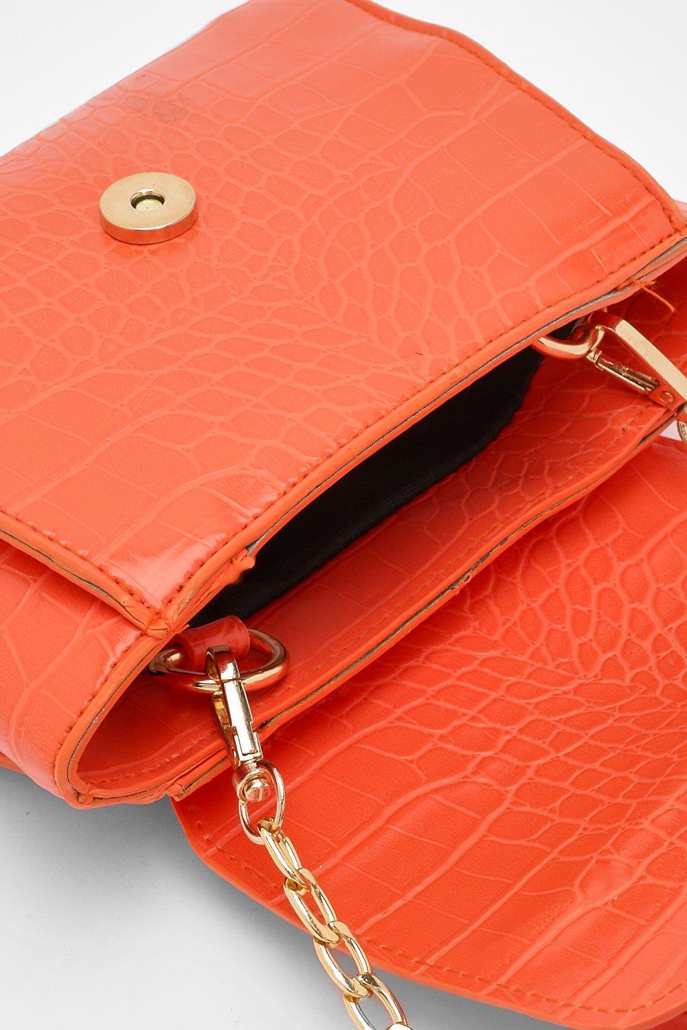 Boohoo croc online bag