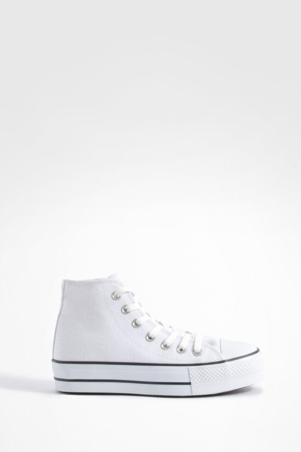 White chunky 2024 high top sneakers