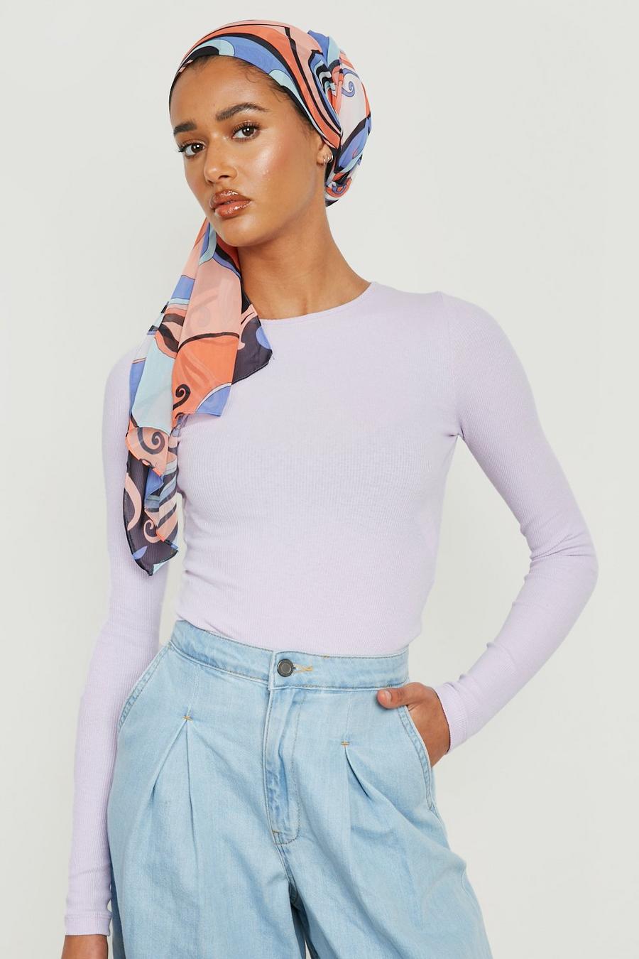 Lilac Rib Long Sleeve Bodysuit image number 1