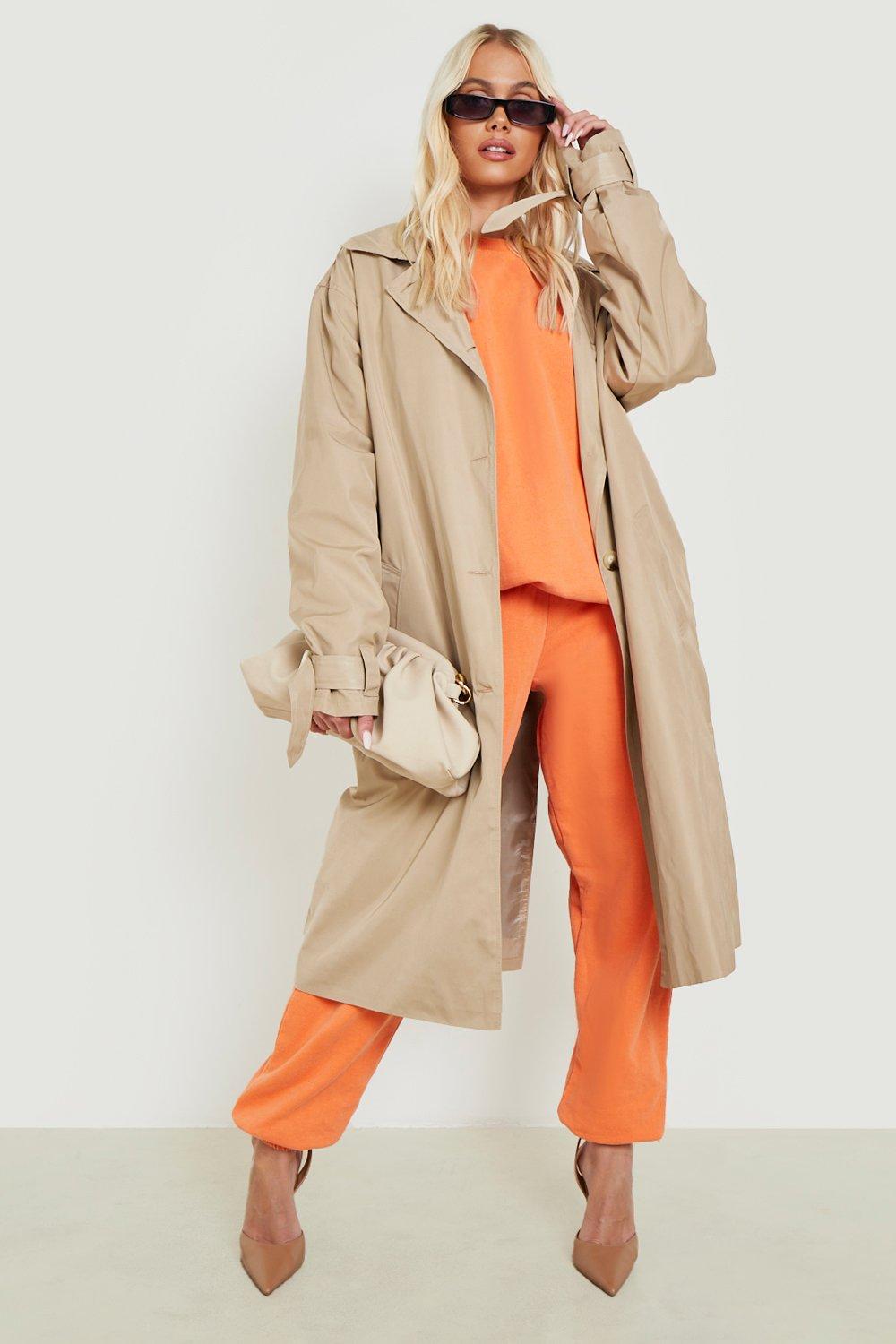 boxy trench coat