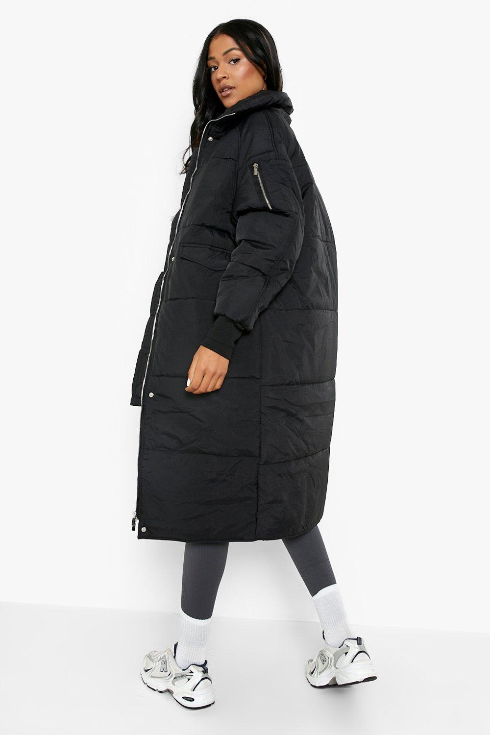 city long line down puffer coat