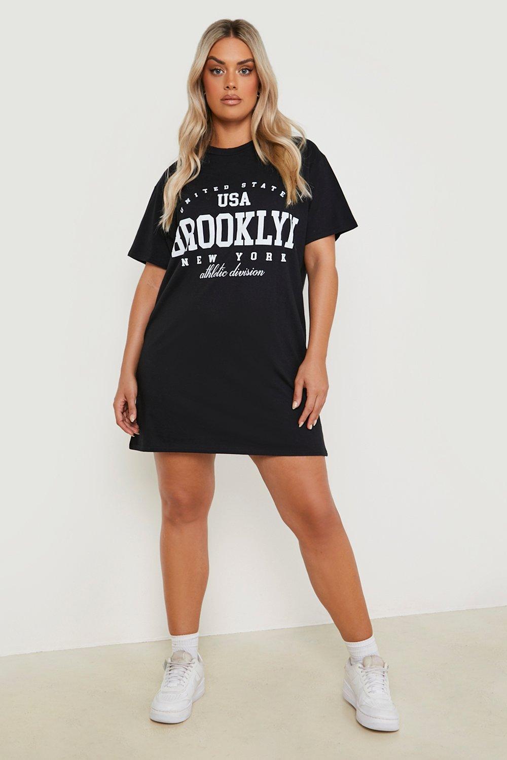 Slogan oversized t shirt hot sale dress